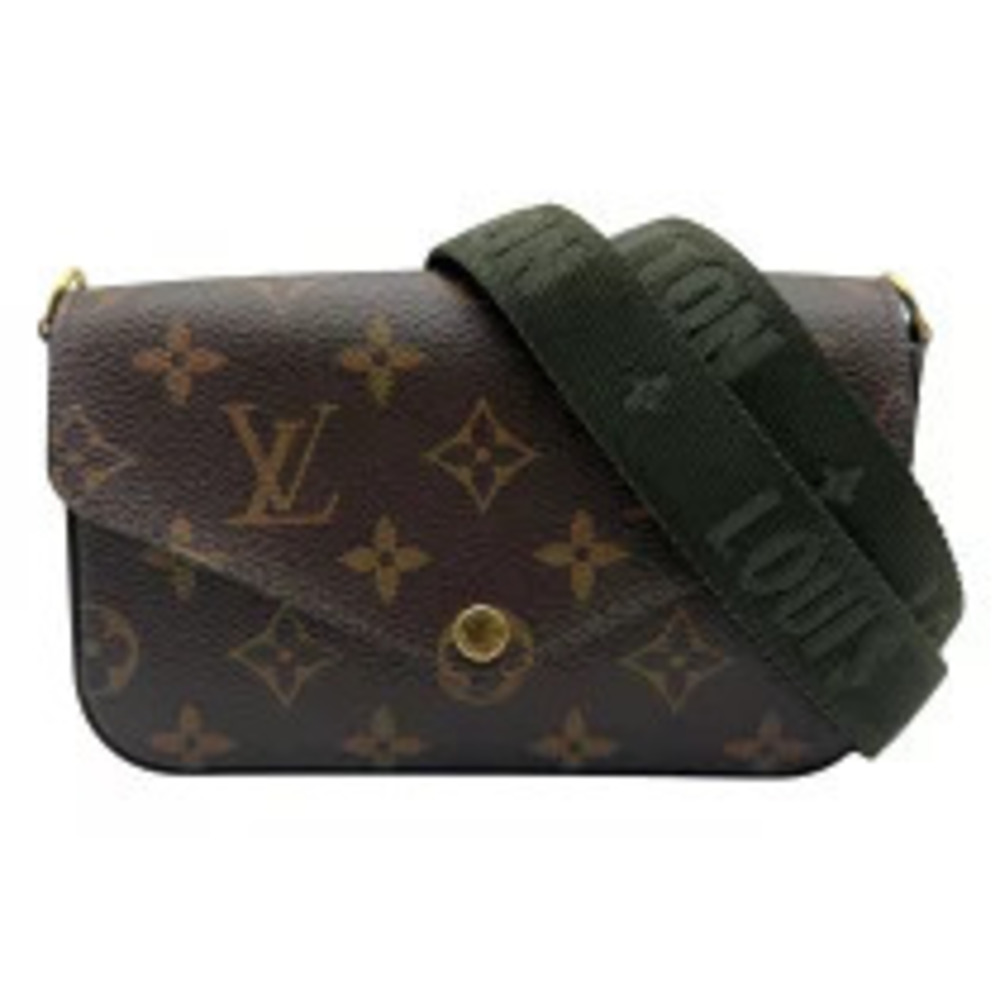 Louis Vuitton Multicolor Pochette Felicie Monogram Leather Shoulder Bag Brown
